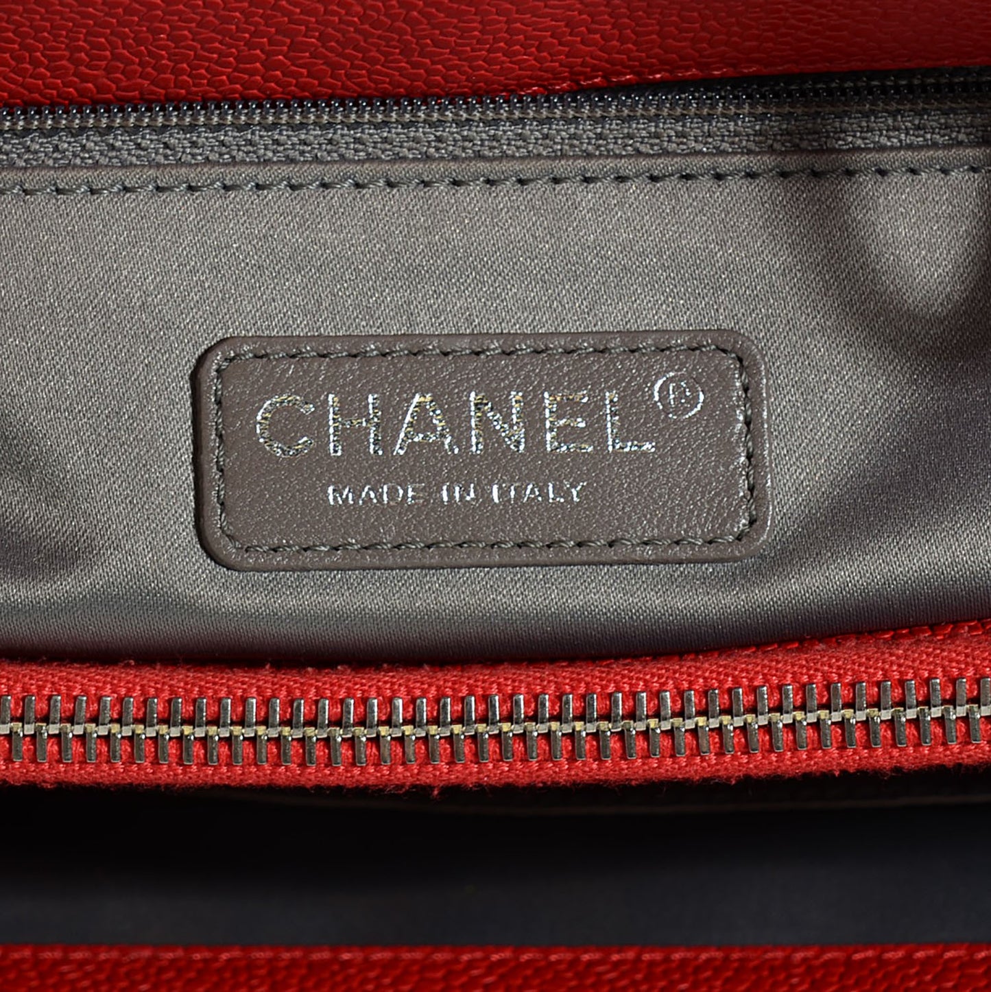 Caviar Quilted Grand Shopping Tote GST Red