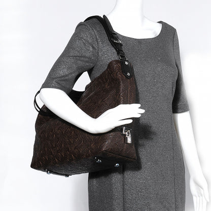 Louis Vuitton Monogram Lambskin Antheia Hobo PM Chocolat 2 of 10