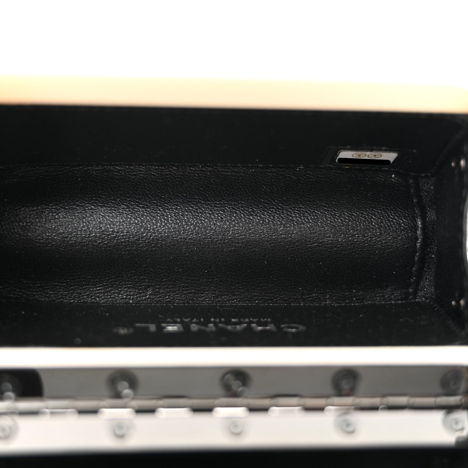 Chanel Plexiglass Plexi Coco Bag Black White 5 of 10