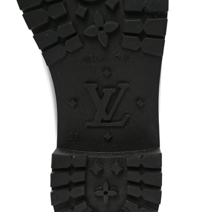 Louis Vuitton Rubber Embossed Monogram Splash Rain Boots 38 Black 7 of 7