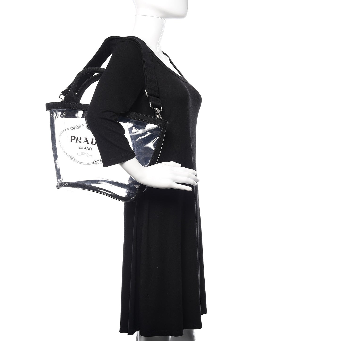Plexiglass Canapa Small Shopper Tote Black