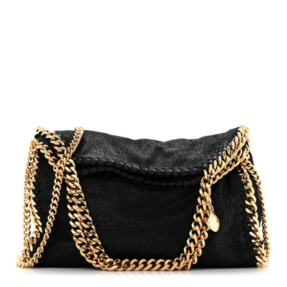 Stella McCartney Shaggy Deer Mini Falabella Fold Over Tote Black 1 of 10