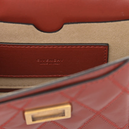 Givenchy Goatskin Quilted GV3 Mini Pocket Convertible Bag Terracotta 6 of 11
