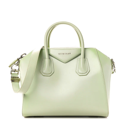 Givenchy Shiny Lord Calfskin Mini Antigona Aqua Green 1 of 12