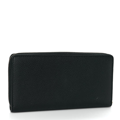 Gucci Calfskin Logo Zip Around Wallet Black 3 of 10