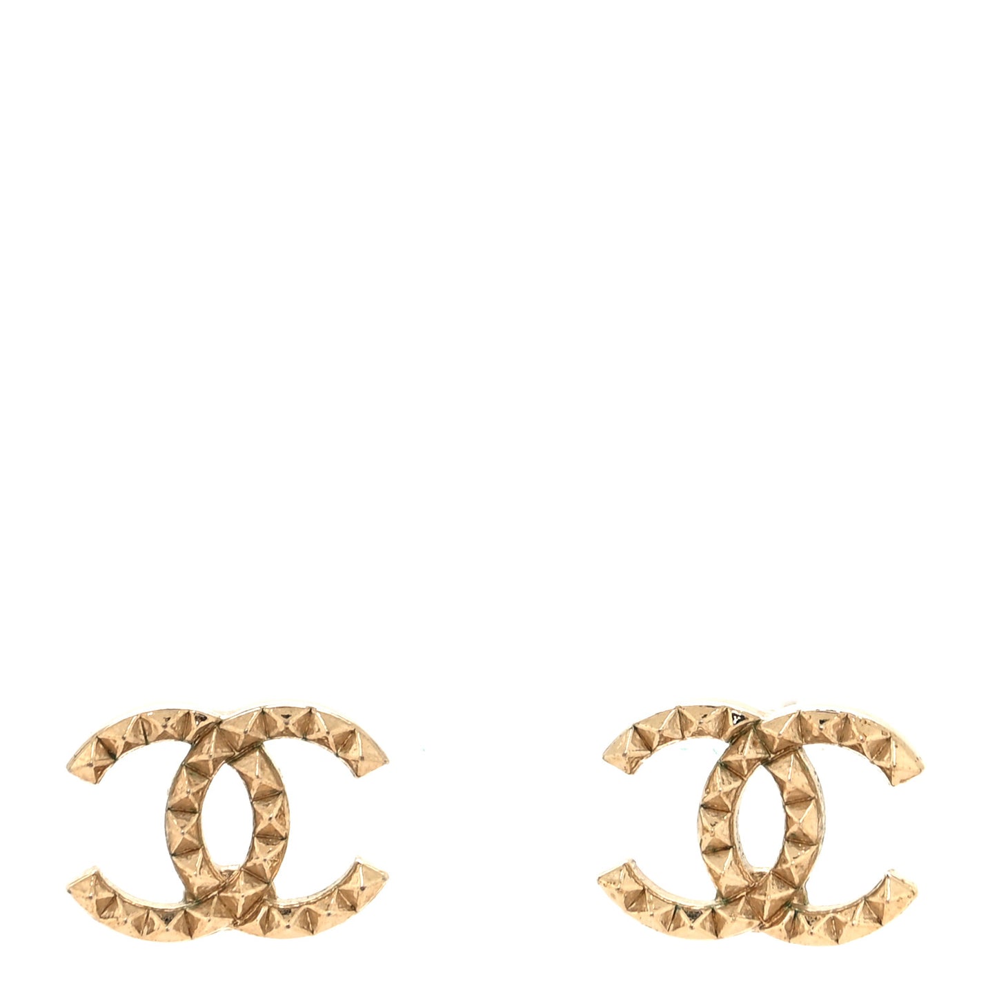 CC Quilted Earrings Gold