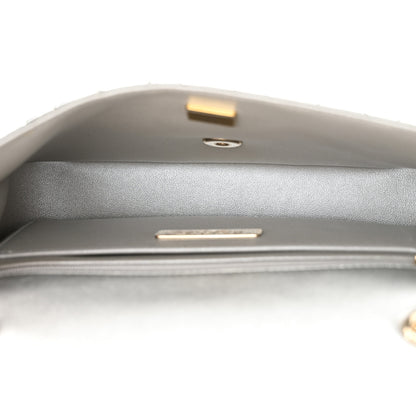 Chanel Mirror Calfskin Metallic Calfskin Medium Hollywood Boulevard Flap With Star Coin Purse Silvery 6 of 12