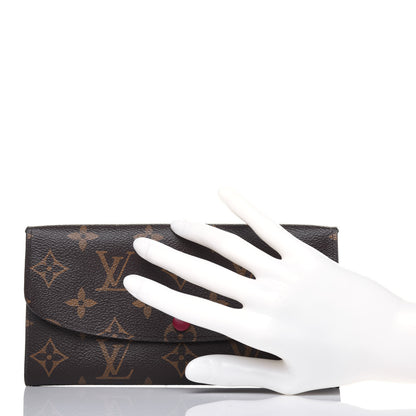 Louis Vuitton Monogram Emilie Wallet Fuchsia 2 of 12