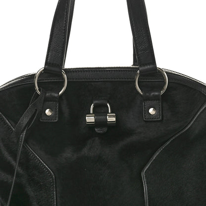 Saint Laurent Calf Hair Large Muse Black 8 of 14