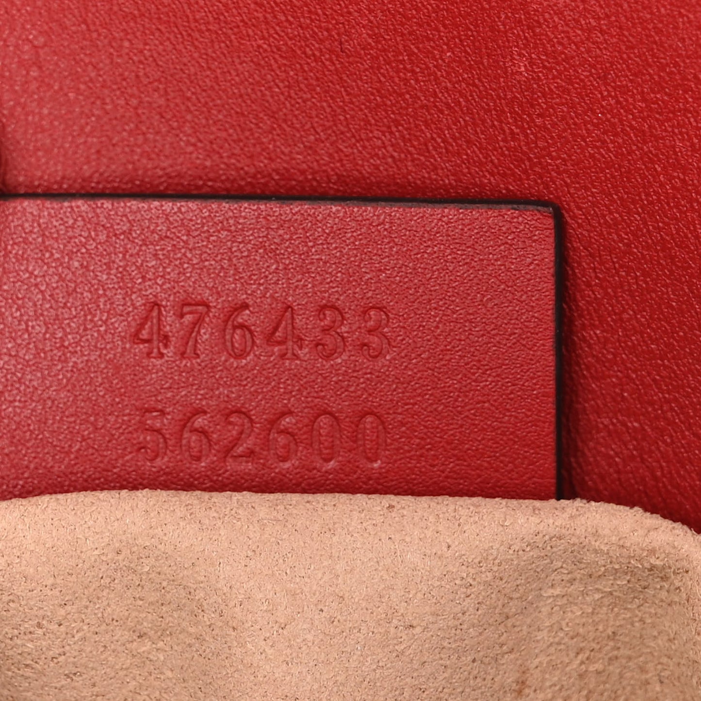 Calfskin Matelasse Super Mini GG Marmont Shoulder Bag Hibiscus Red