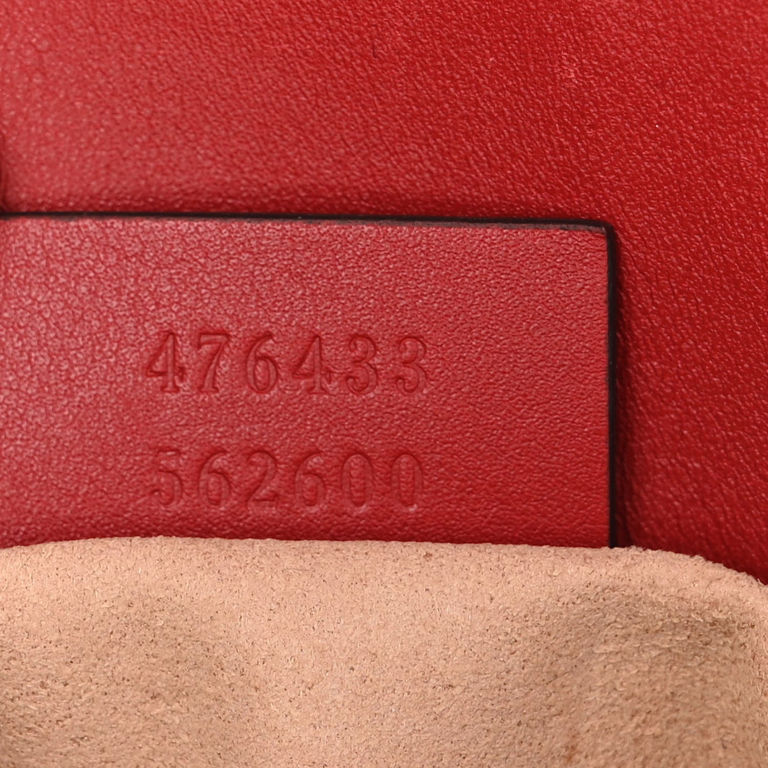 Gucci Calfskin Matelasse Super Mini GG Marmont Shoulder Bag Hibiscus Red 7 of 11