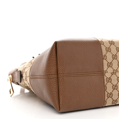 Gucci Monogram Medium Bree Shoulder Bag Beige Tabacco 9 of 10