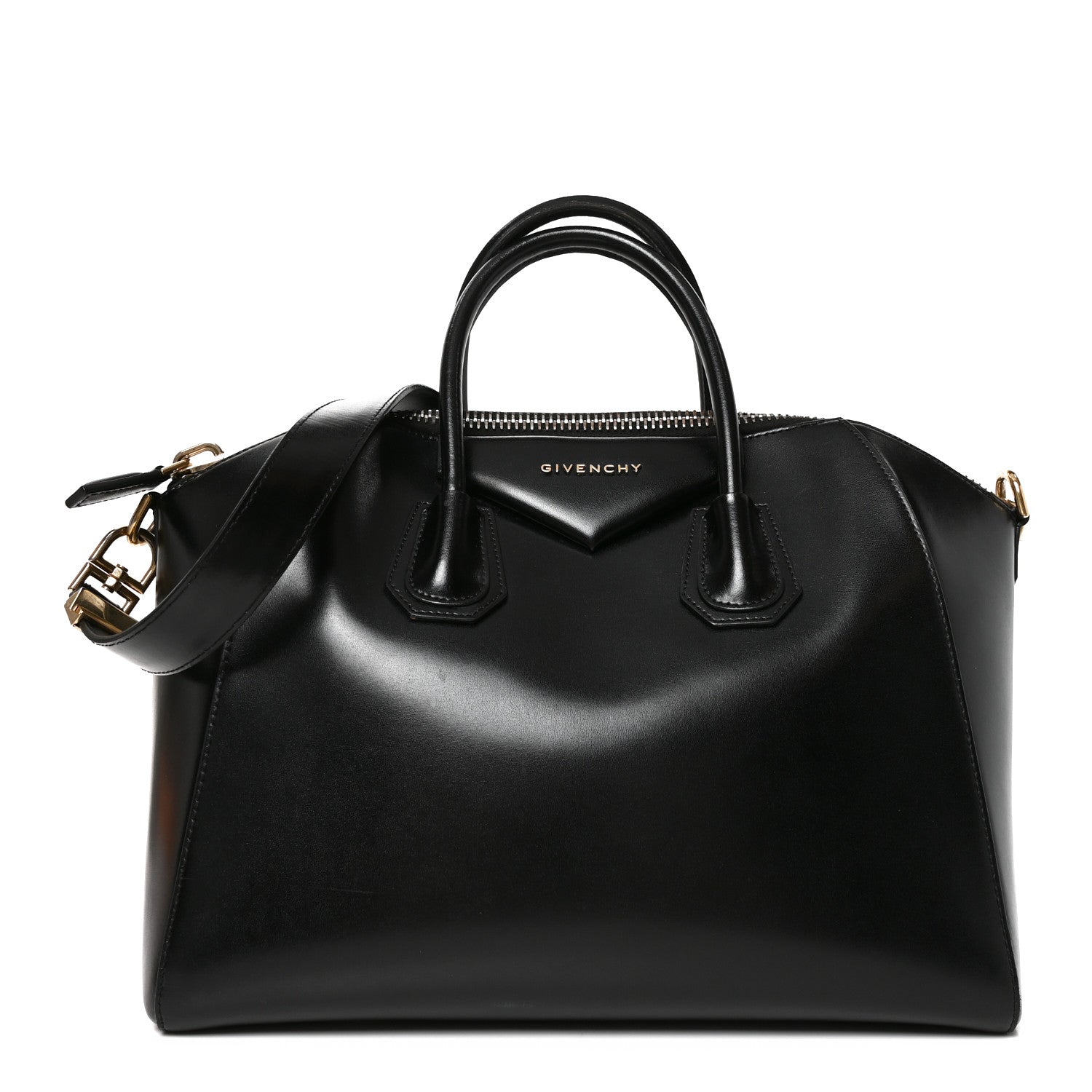 Givenchy Shiny Lord Calfskin  Antigona Black 1 of 11