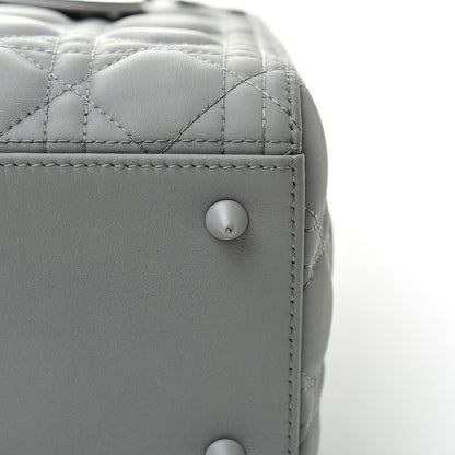 Christian Dior Ultra Matte Calfskin Cannage Medium Lady Dior Grey Stone 11 of 14