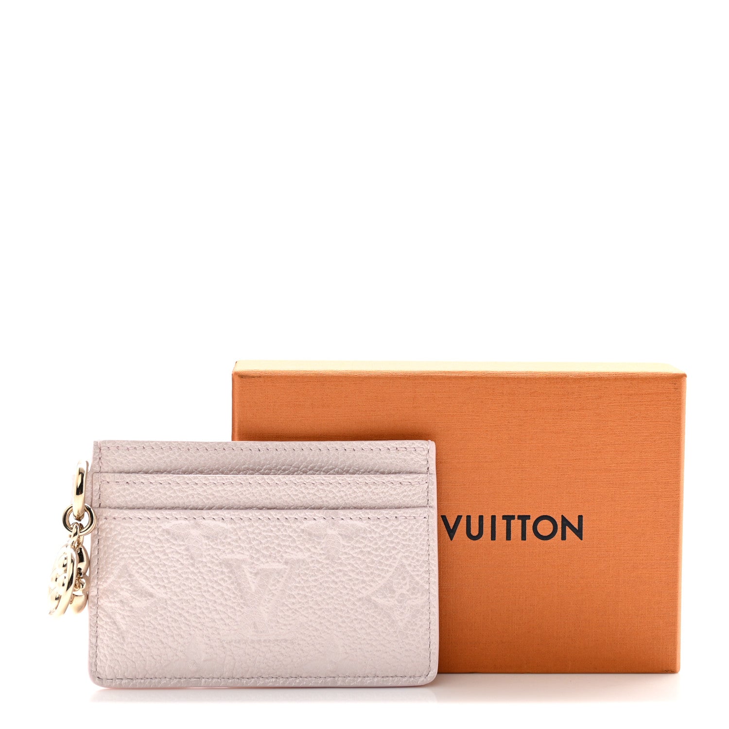 Louis Vuitton Empreinte Monogram LV Charms Card Holder Snowy Pearl 7 of 7