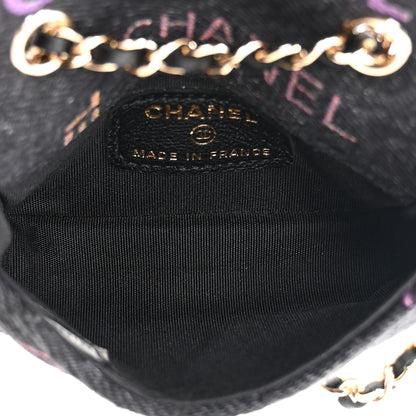 Chanel Denim Quilted Denim Mood Belt Bag Black Multicolor 5 of 10