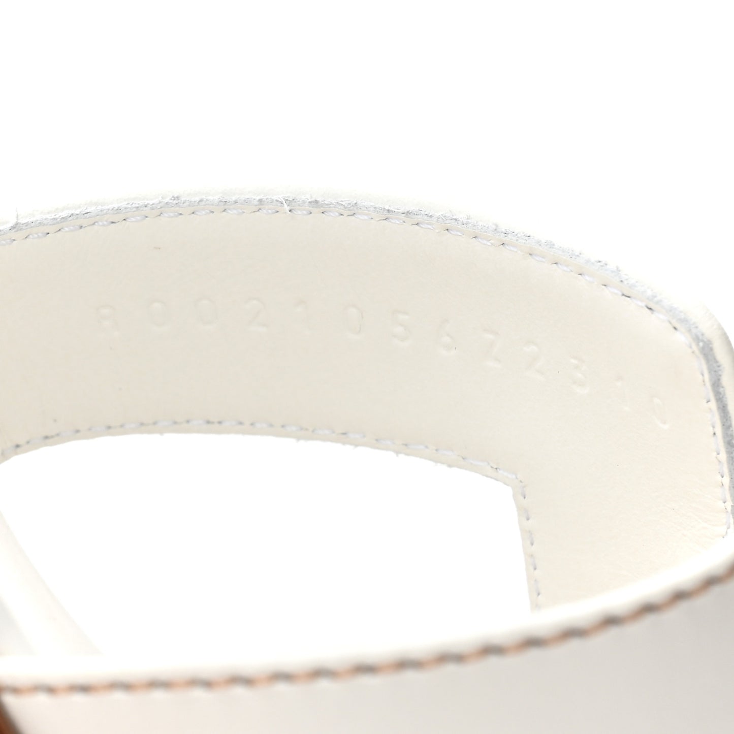 Box Calfskin Oran Sandals 37.5 White