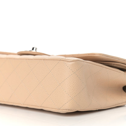 Chanel Caviar Quilted Medium Double Flap Beige 9 of 12