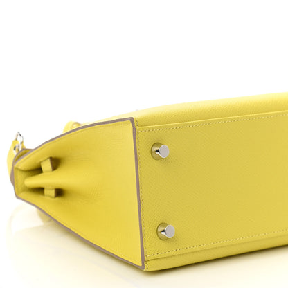 Hermes Epsom Kelly Sellier 25 Lime 9 of 11