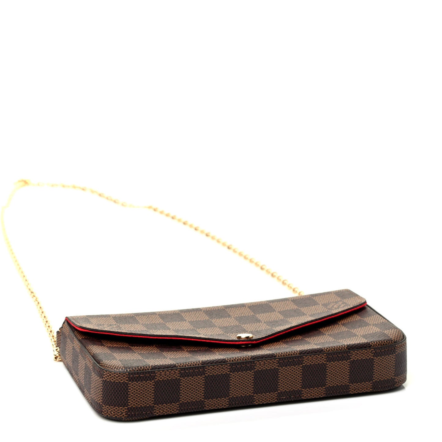 Damier Ebene Pochette Felicie Chain Wallet