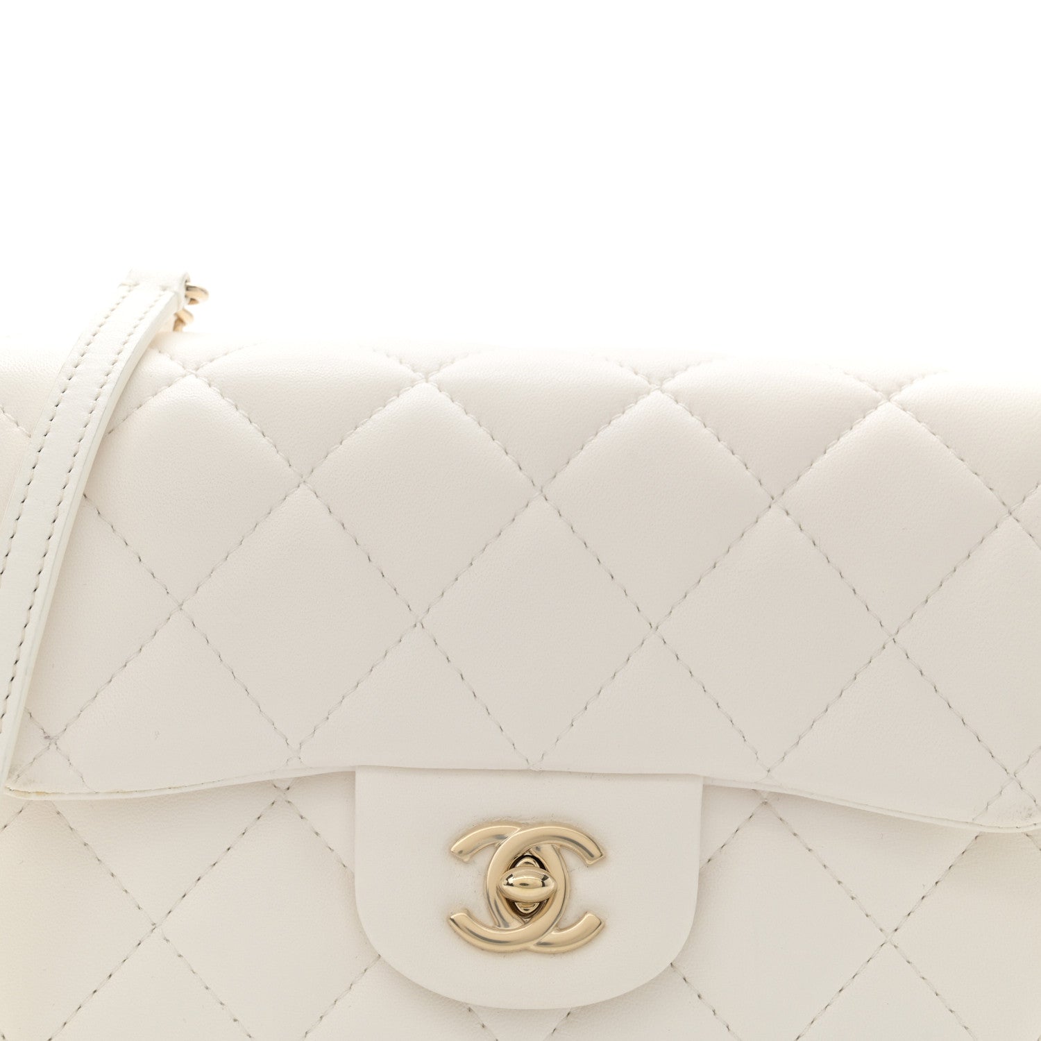 Chanel Lambskin Quilted Small My Precious Flap White 8 of 11