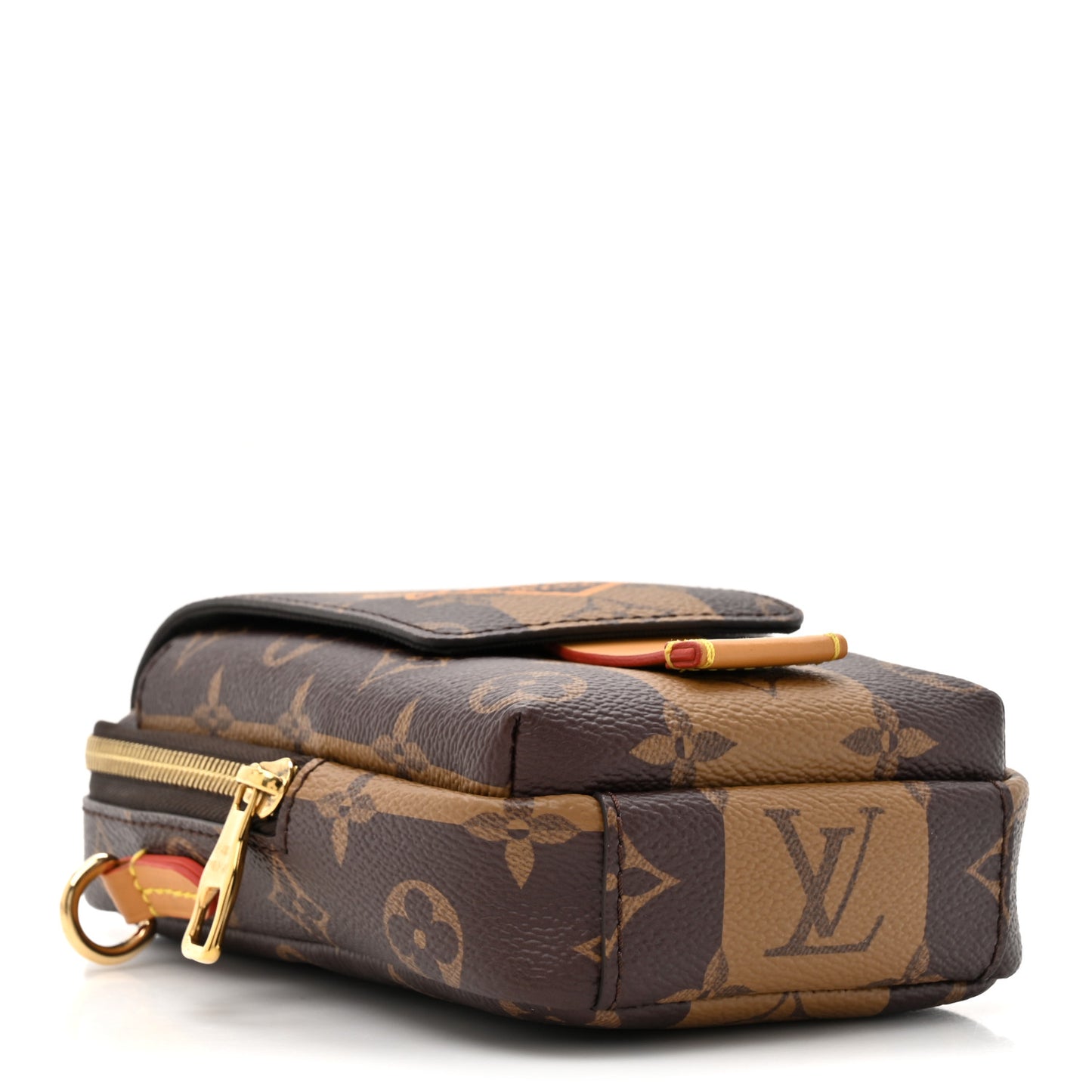 X NIGO Reverse Monogram Flat Double Phone Pouch