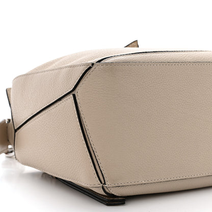 Loewe Grained Calfskin Small Puzzle Bag Sand 9 of 16