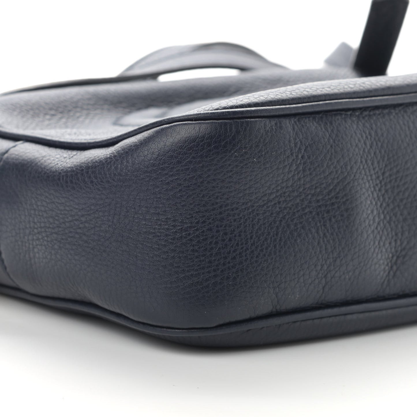 Pebbled Calfskin Small Soho Disco Bag Black