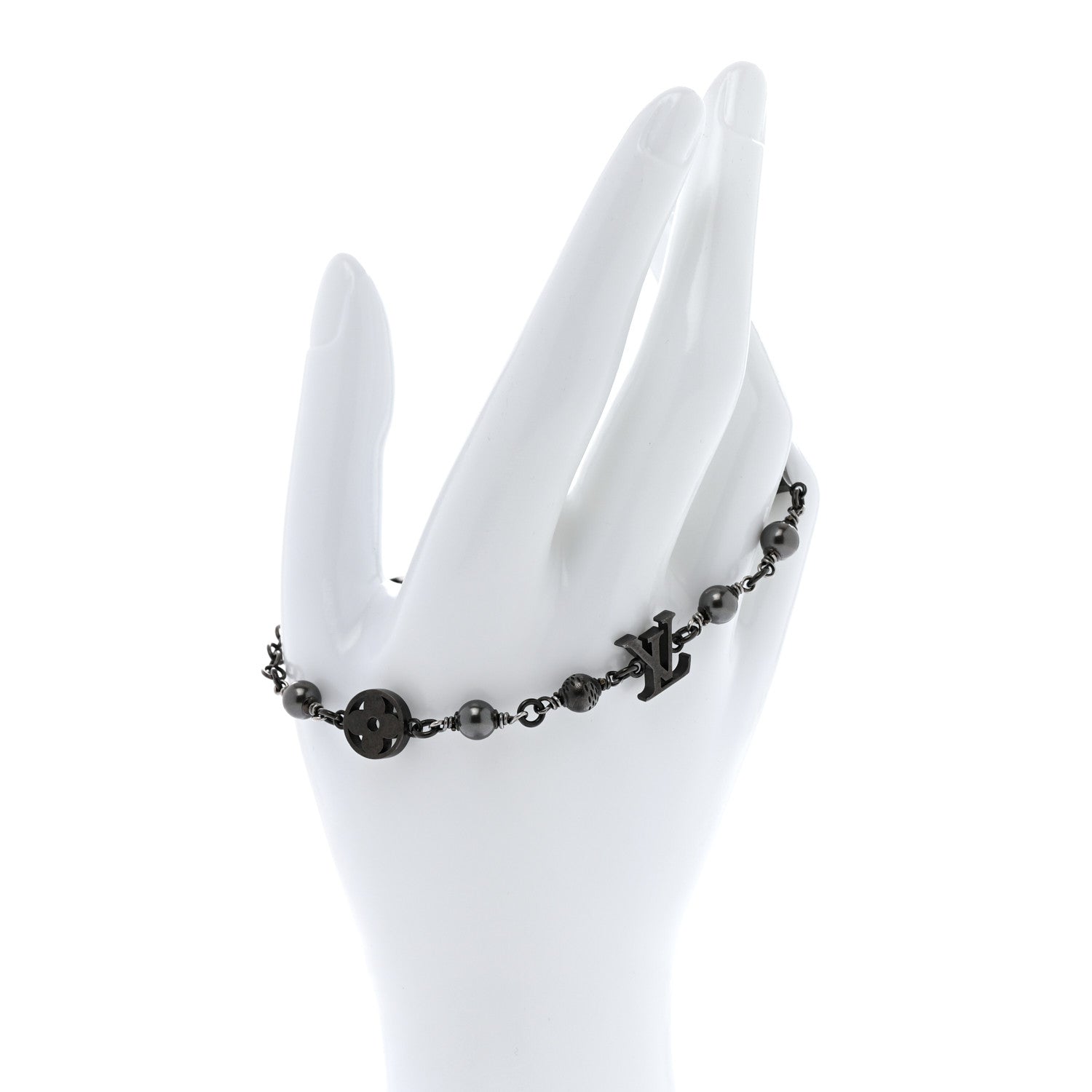 Louis Vuitton LV Pearls Bracelet Black 2 of 4