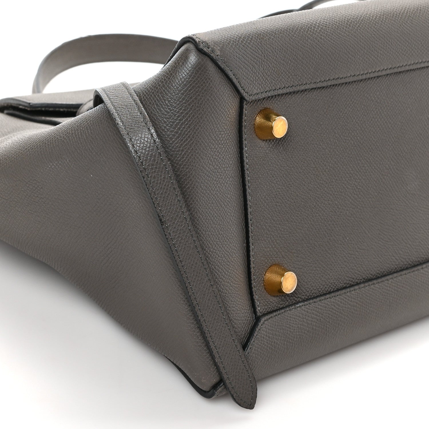 Celine Grained Calfskin Mini Belt Bag Grey 7 of 9