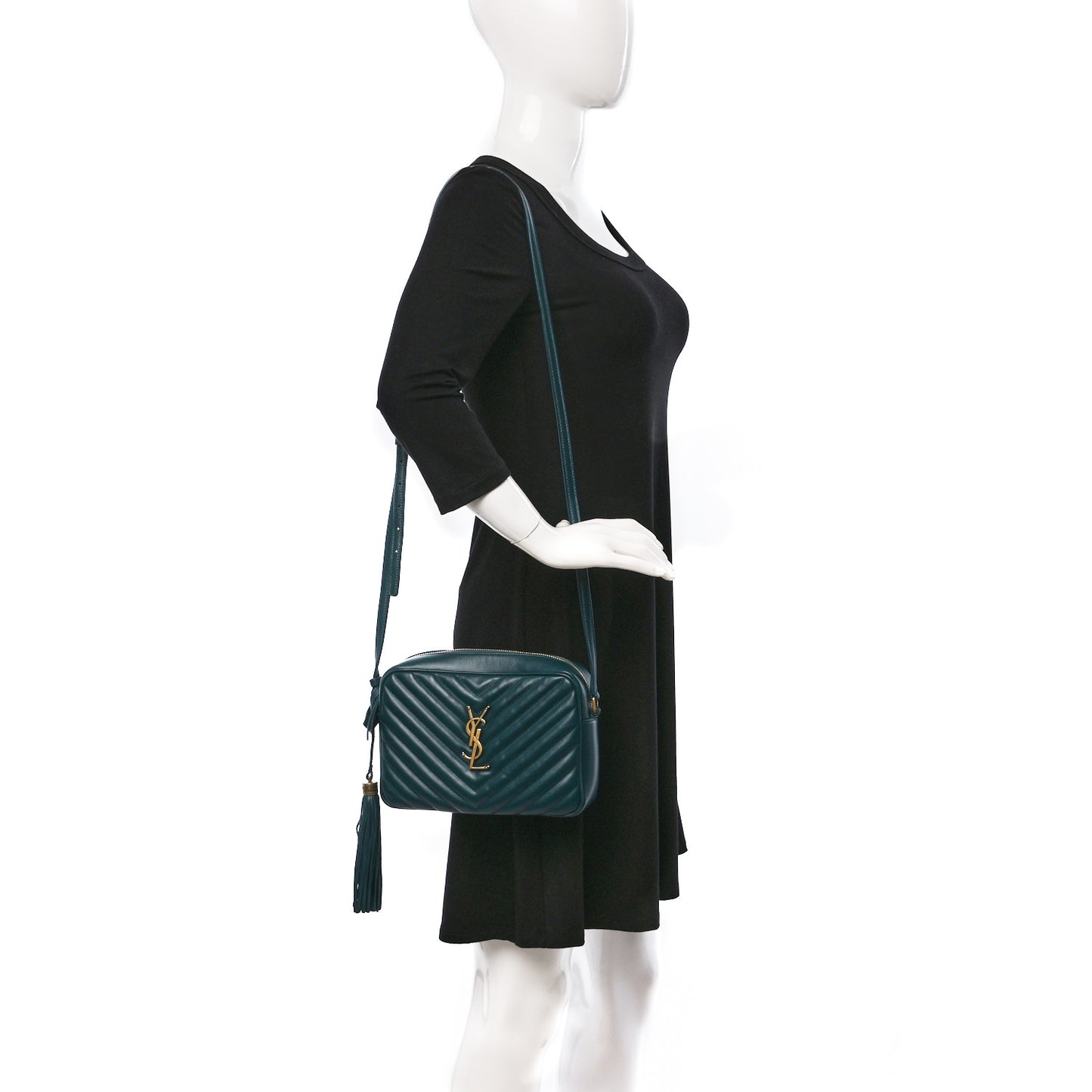 Calfskin Matelasse Monogram Lou Camera Bag Sea Turquoise