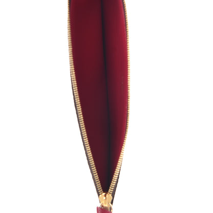 Louis Vuitton Monogram Felicie Chain Wallet Zippered Insert Fuchsia 5 of 6