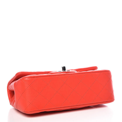 Chanel Lambskin Quilted Mini Rectangular Flap Red 4 of 10