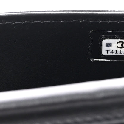 Chanel Lambskin Crystal Quilted Mini Chain Belt Bag Black 9 of 11