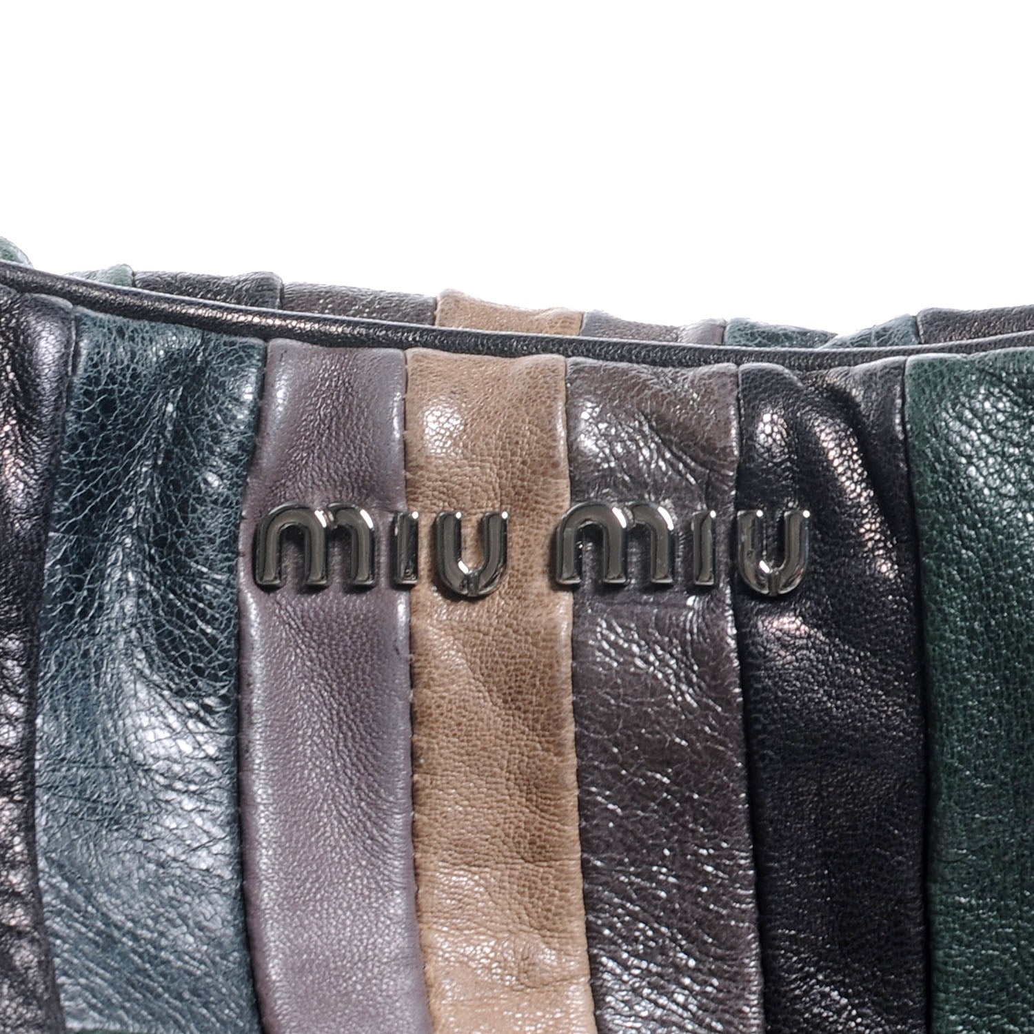 Miu Miu Leather Multicolor Patchwork Hobo 5 of 8