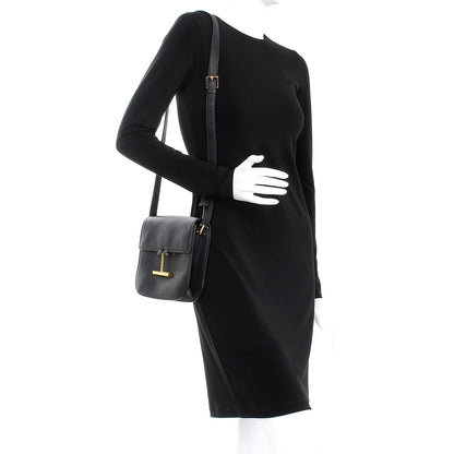Tom Ford Calfskin Mini T Clasp Tara Crossbody Bag Black 2 of 6