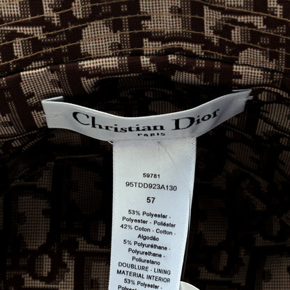 Christian Dior Polyester Cotton Oblique Teddy-D Brim Bucket Hat 57 Beige 4 of 4