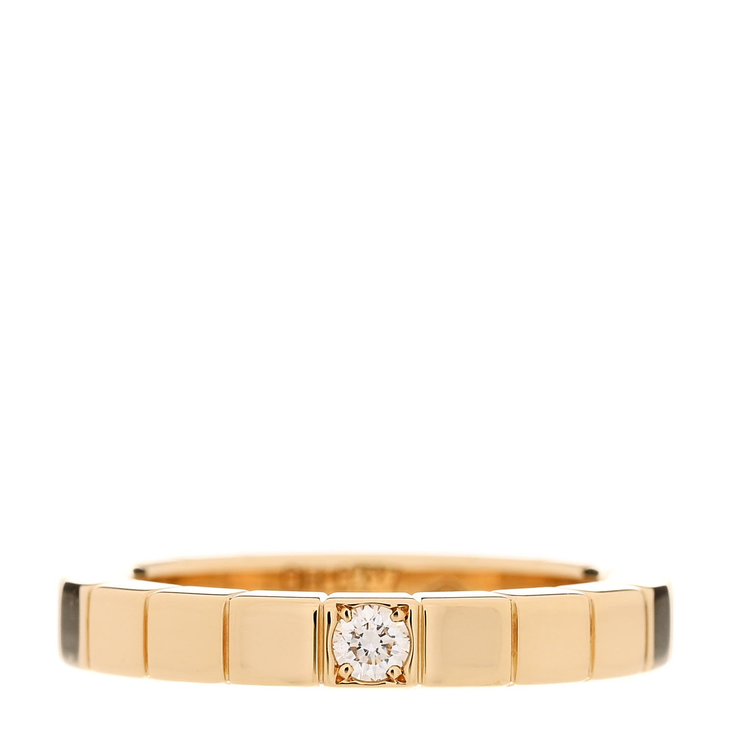 Cartier 18K Yellow Gold Diamond Lanieres Ring 49 4.75 1 of 4