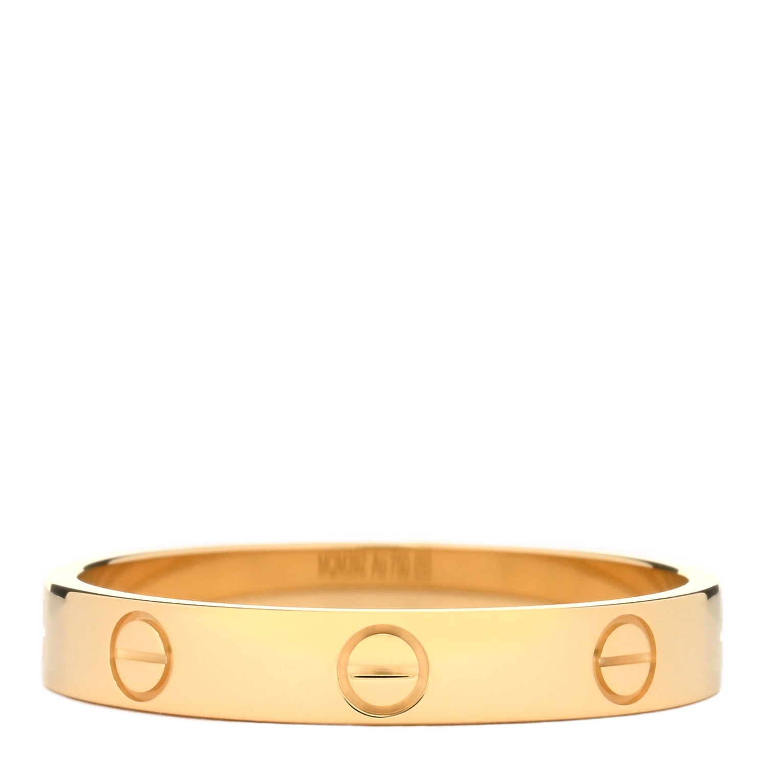 Cartier 18K Yellow Gold 3.5mm LOVE Wedding Band Ring 62 10 2 of 3