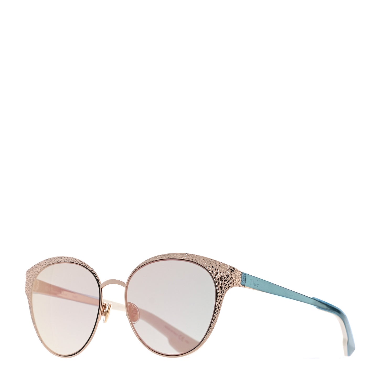 Metal DiorUnique Limited Edition Sunglasses Gold Pink