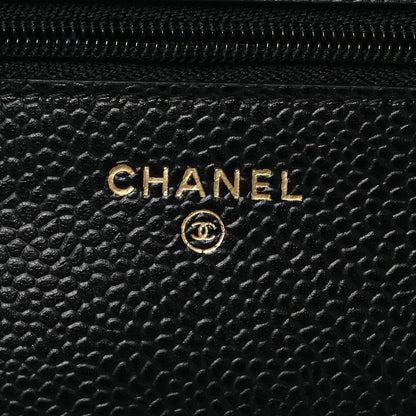 Chanel Caviar Quilted Wallet on Chain WOC Black 10 of 19