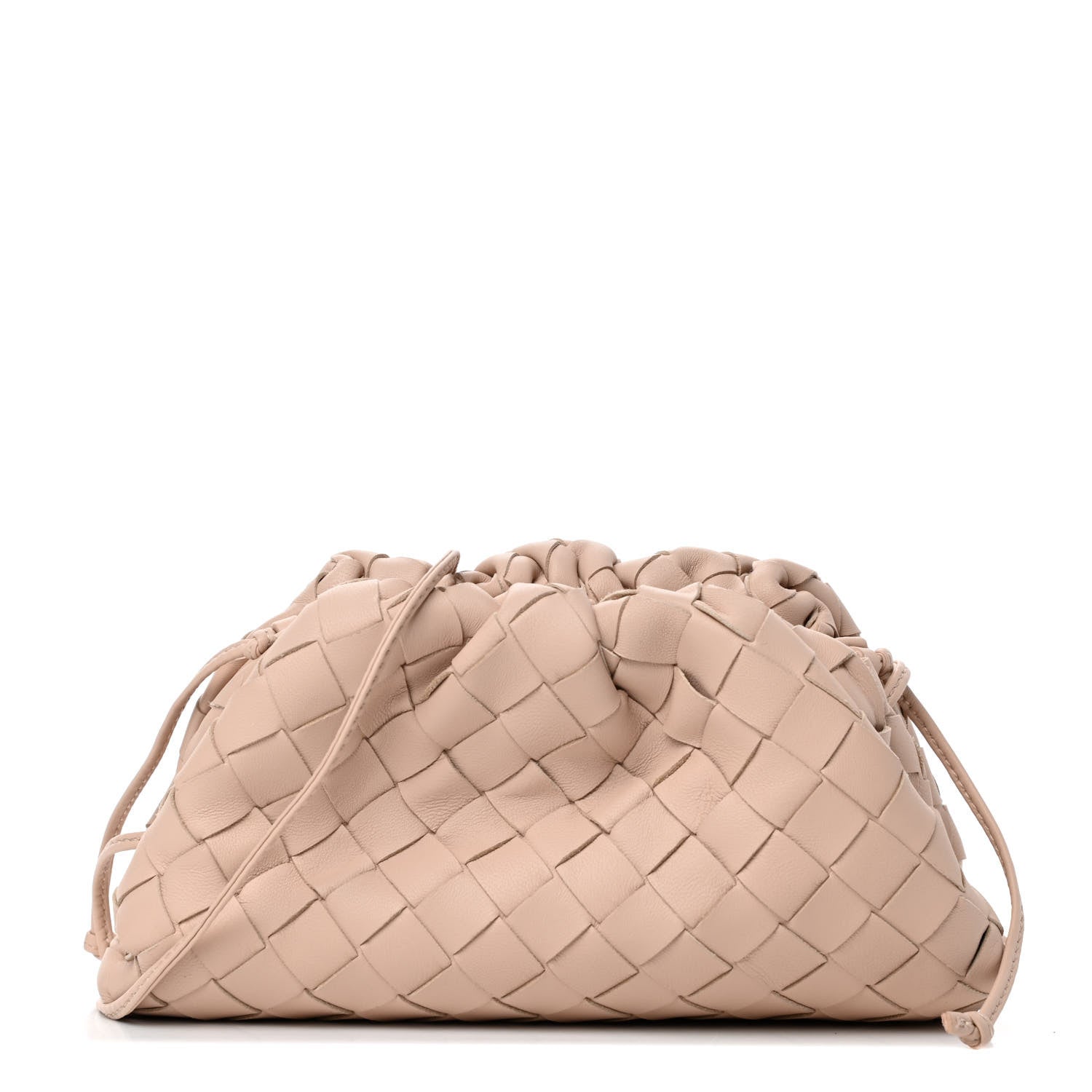Bottega Veneta Nappa Intrecciato The Mini Pouch Almond 1 of 4