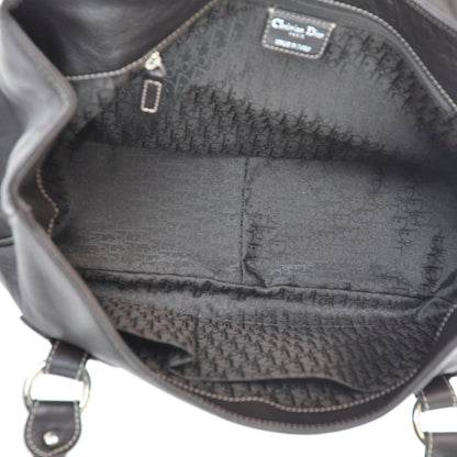 Christian Dior Leather Saint Germain Flap Bag Brown 10 of 10