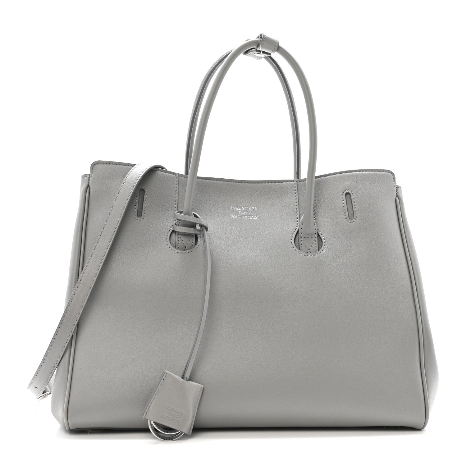 Balenciaga Smooth Calfskin Hampton Carry All Bag Grey 1 of 11