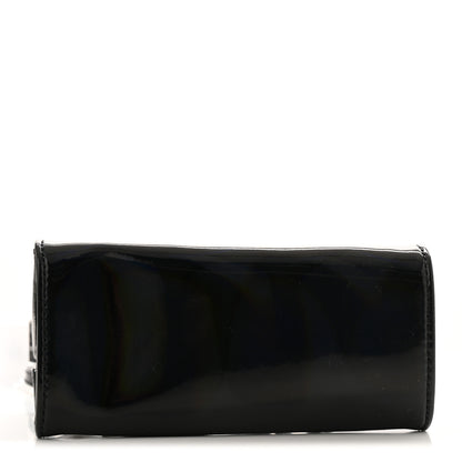 Telfar Patent Vegan Leather Small Shopping Bag Black Rainbow 4 of 10