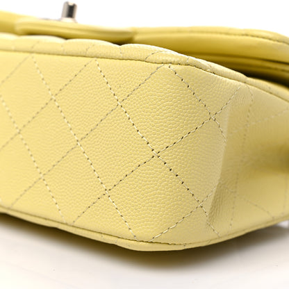 Chanel Caviar Quilted Small Double Flap Yellow 9 of 9