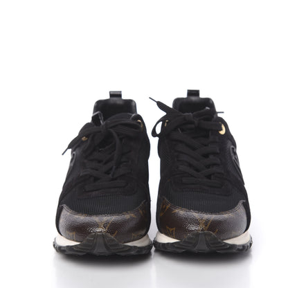 Louis Vuitton Suede Monogram Run Away Sneakers 37 Black 2 of 8