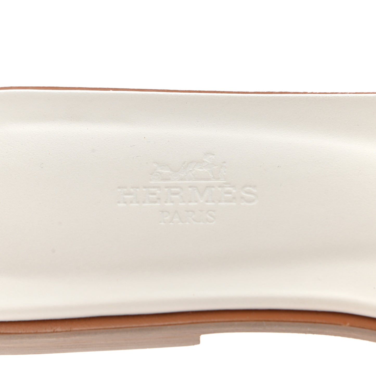 Box Calfskin Oran Sandals 37.5 White