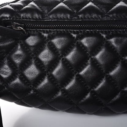Chanel Lambskin Quilted Banane Waist Bag Fanny Pack Black 8 of 8