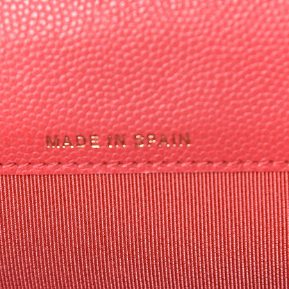 Chanel Caviar Quilted Flap Card Holder Wallet Pink 7 of 11